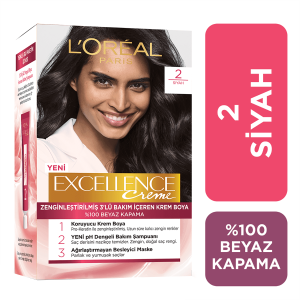 کیت رنگ مو لورآل مشکی سری EXCELLENCE شماره 2 260گرم