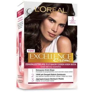 کیت رنگ مو لورآل شماره 3 260 گرم سری EXCELLENCE