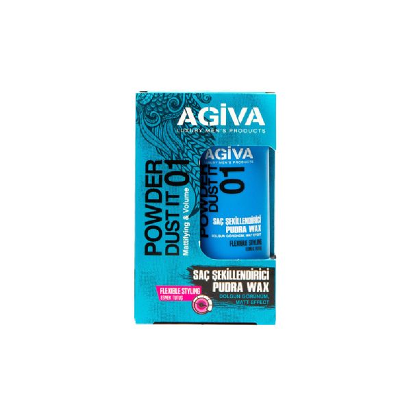 پودر حالت دهنده مو آگیوا AGIVA شماره 01 وزن 20 گرم