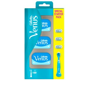تیغ اصلاح ژیلت Gillette مدل Venus Classic hyvel به همراه 3 یدک