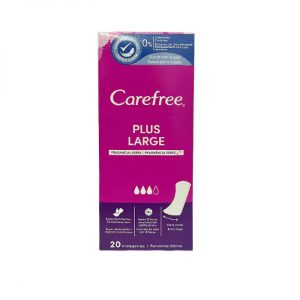 پد روزانه کرفری پلاس بزرگ CAREFREE تعداد 20 عدد